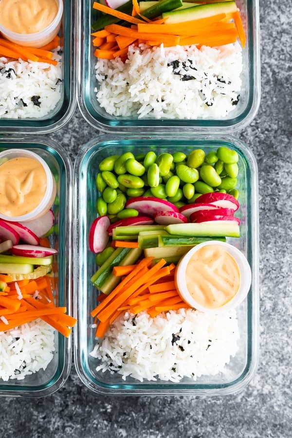 Vegan Sushi Bowl Meal Prep | Sweet Peas and Saffron