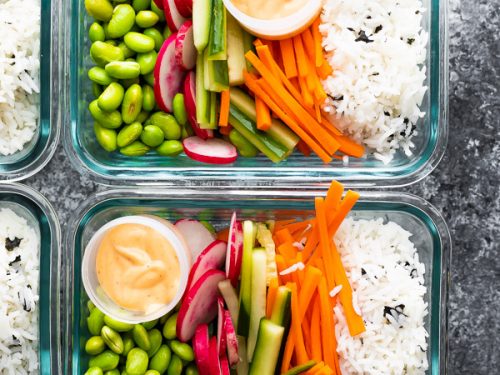 Deconstructed Sushi Jars for Clean Meal Prep!