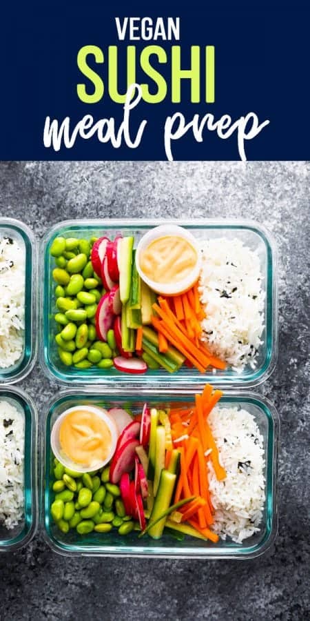 vegan sushi bowl meal prep