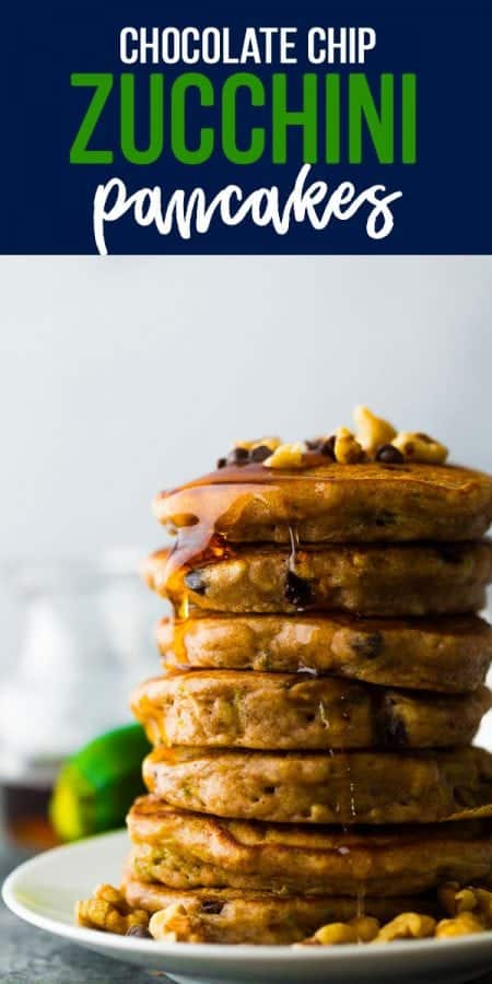 zucchini chocolate chip pancakes