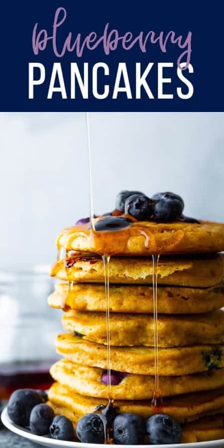 fluffy blueberry pancakes