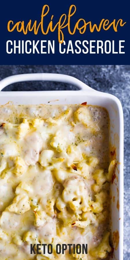 healthier chicken and cauliflower casserole