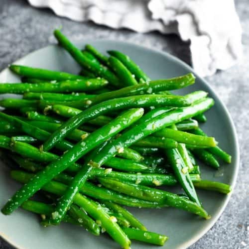 Sautéed Green Beans With Garlic Butter - Sweet Peas And Saffron