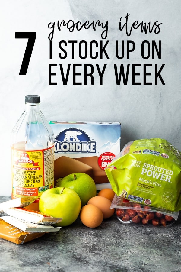 7 Items I stock up on every week hero image