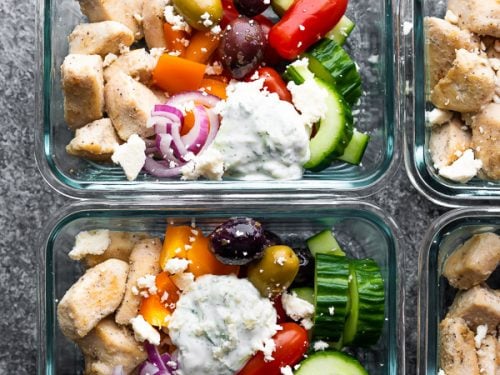 Greek Chicken Meal Prep Bowls Recipe — Eatwell101