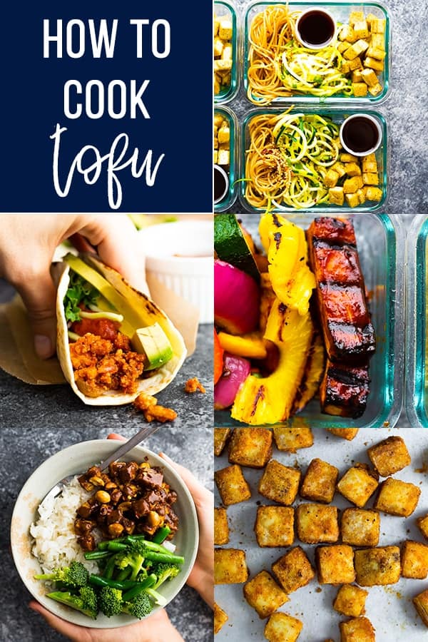 how to cook tofu collage image