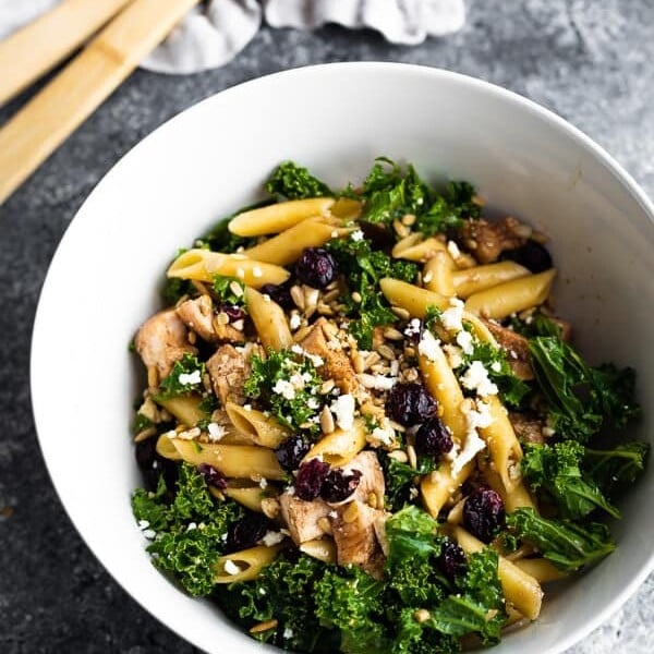 Meal Prep Sesame Chicken Pasta Salad - Sweet Peas and Saffron