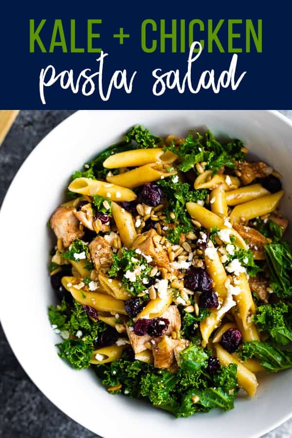 kale chicken pasta salad