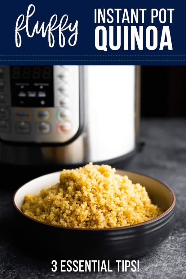 perfect, fluffy instant pot quinoa