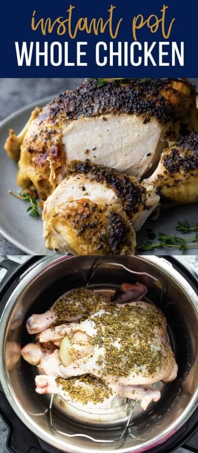 instant pot whole chicken (fresh, frozen)