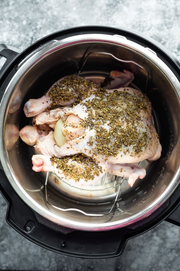 Instant Pot Whole Chicken (Fresh, Frozen) - Sweet Peas and Saffron