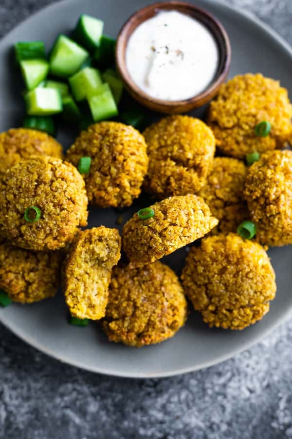 Falafel Salad Bowls (Meal Prep) - Sweet Peas and Saffron