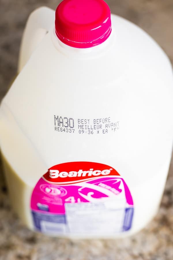 7 ways to reduce food waste- best by date on milk