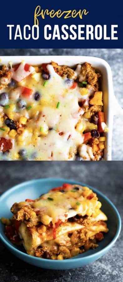healthier taco casserole (freezer)