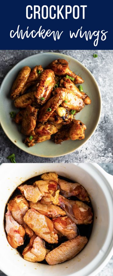 crockpot chicken wings with maple ginger glaze