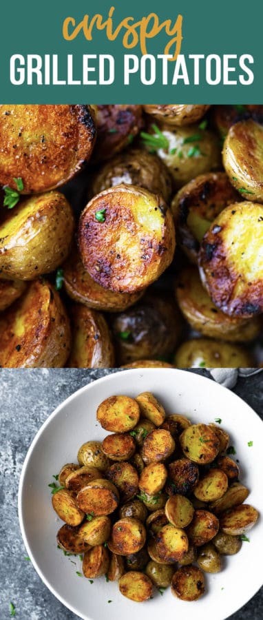 unbelievably crispy grilled potatoes (no foil)