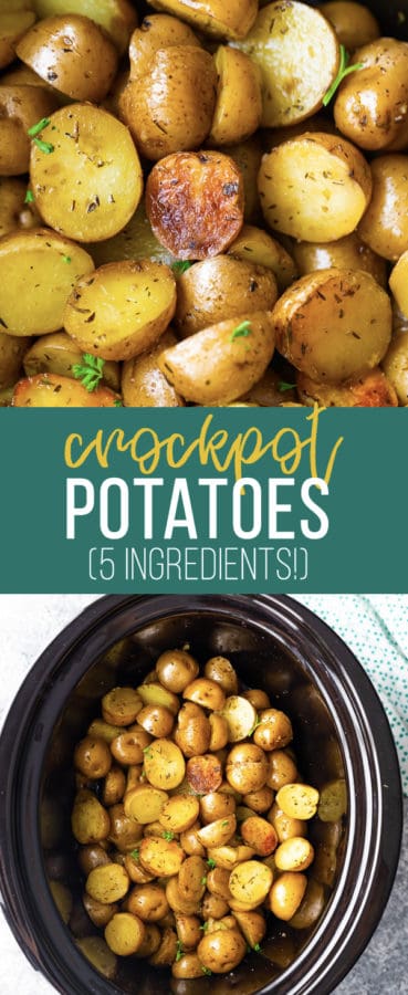 herb and olive oil crock pot potatoes