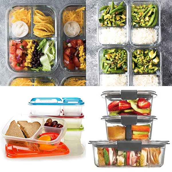 The most popular glass lunch box with different compartment dividers