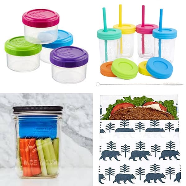 collage image with Misc lunch container accessories