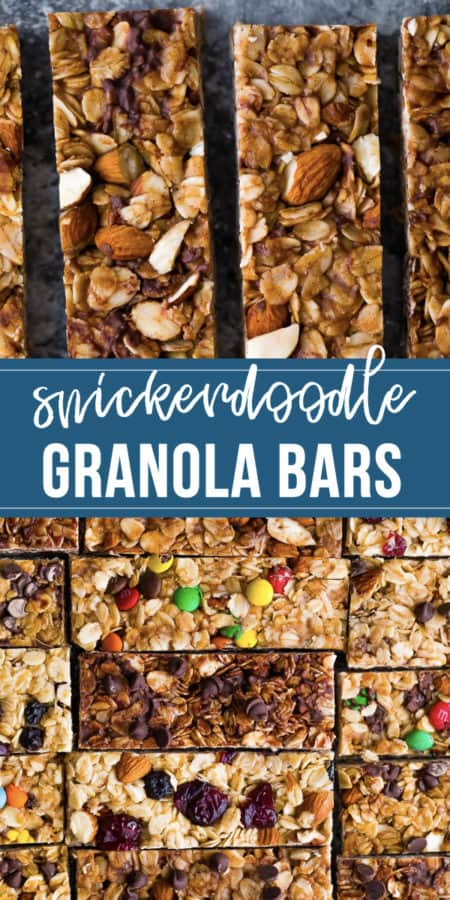snickerdoodle almond butter granola bars