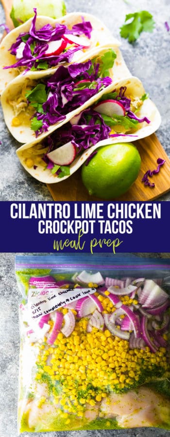cilantro lime chicken crockpot tacos