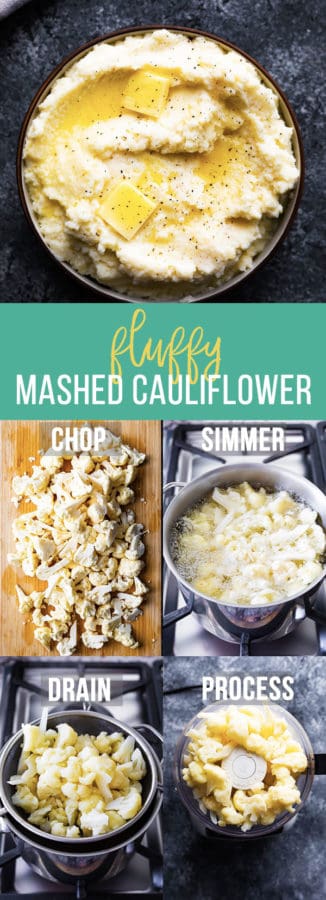 fluffy parmesan mashed cauliflower