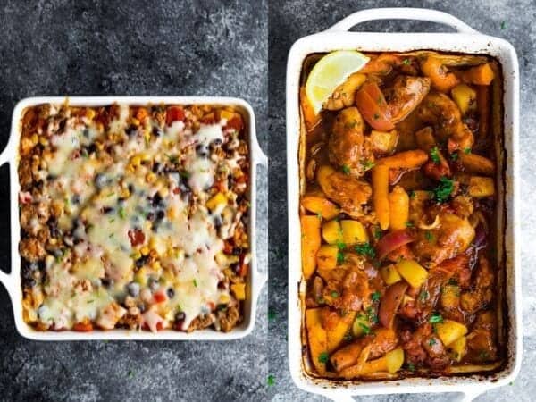 image de collage de Casseroles de congélateur saines