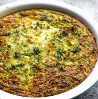 Broccoli Cheese Crustless Quiche - Sweet Peas and Saffron