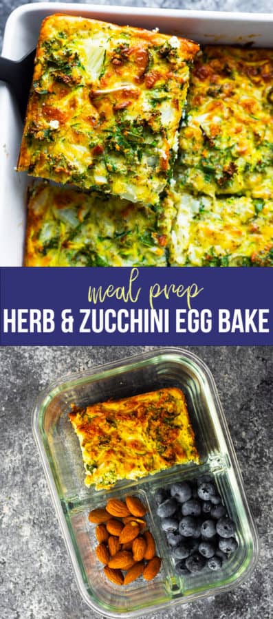 herb & zucchini egg bake recipe