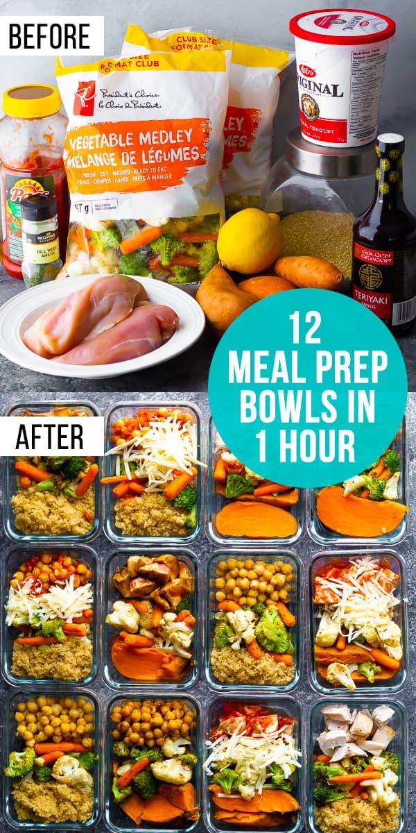How To Meal Prep 4 Different Lunches In Under 1 Hour 