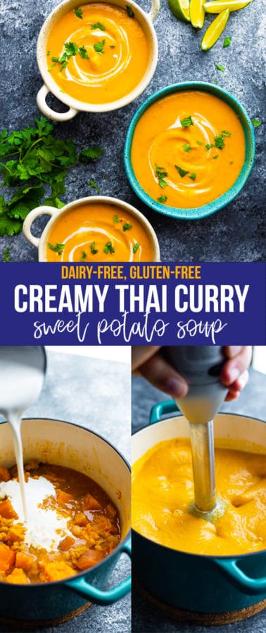 creamy thai curry sweet potato soup