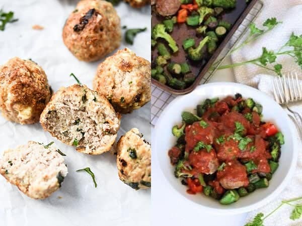 image de collage de Boulettes de Viande, de Pain de viande et de hamburgers