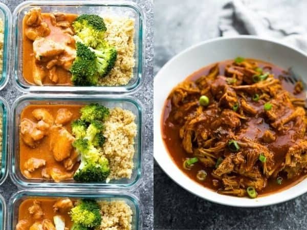 collage image of Crockpot Freezer Meals
