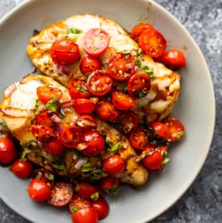 Baked Bruschetta Chicken - Sweet Peas and Saffron