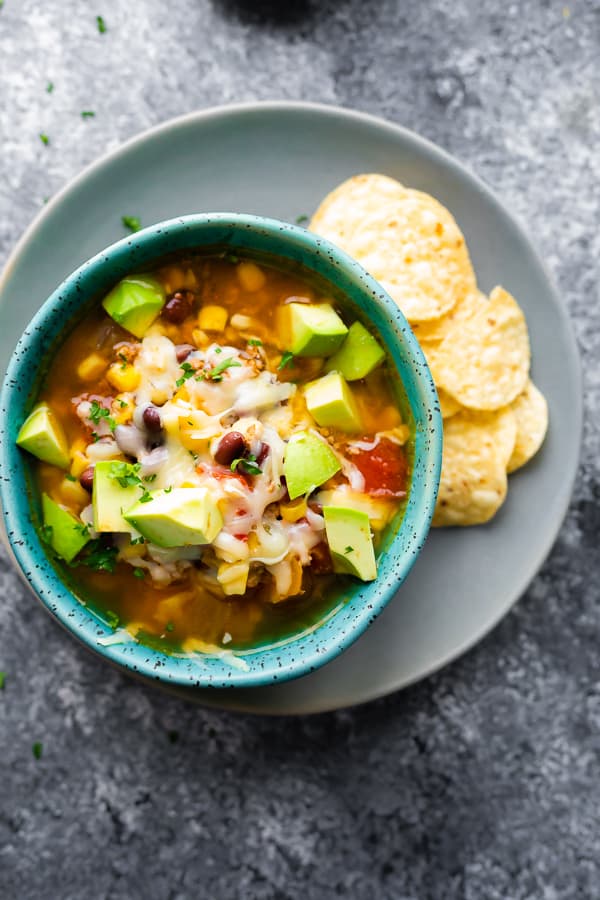 Crockpot Taco Soup Recipe - Sweet Peas and Saffron