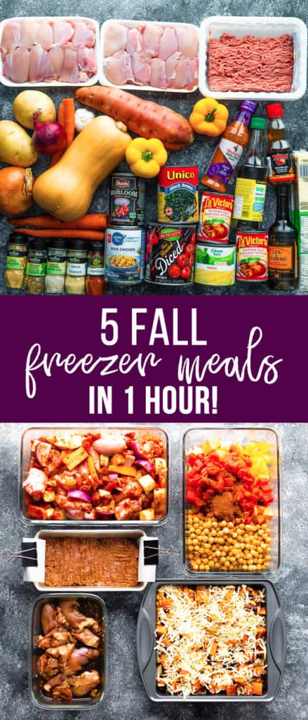Fall Freezer Dinner Stock Up - Sweet Peas and Saffron