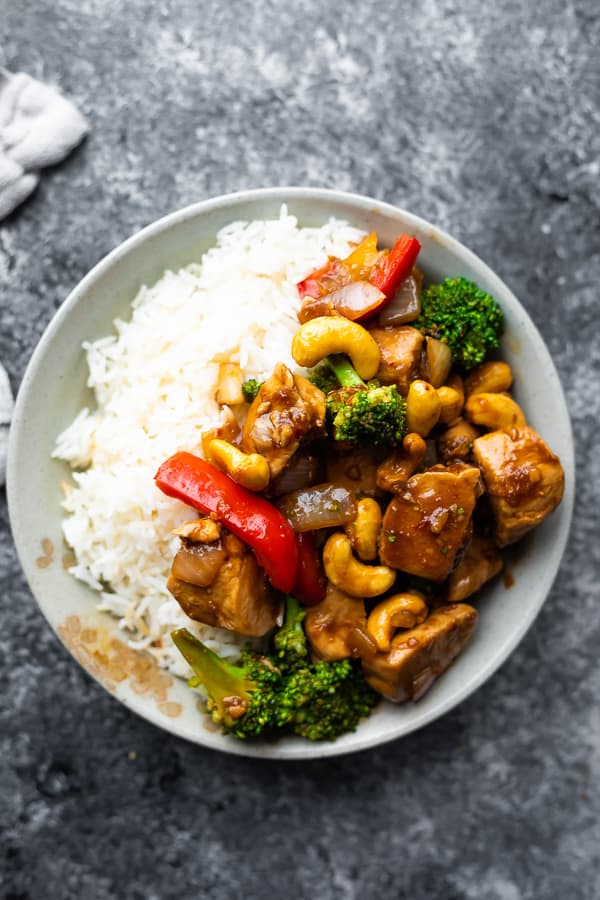 Maple Ginger Cashew Chicken Stir Fry (30 Minutes)