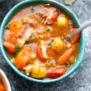 Tuscan Slow Cooker Chicken Stew | Sweet Peas & Saffron