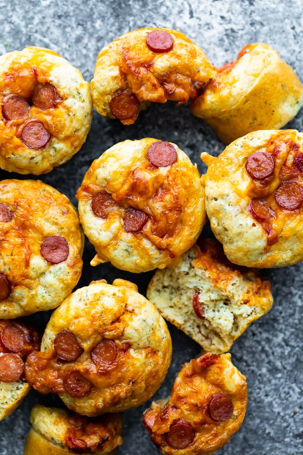 Soft + Cheesy Pepperoni Pizza Puffs | Recipe Cart