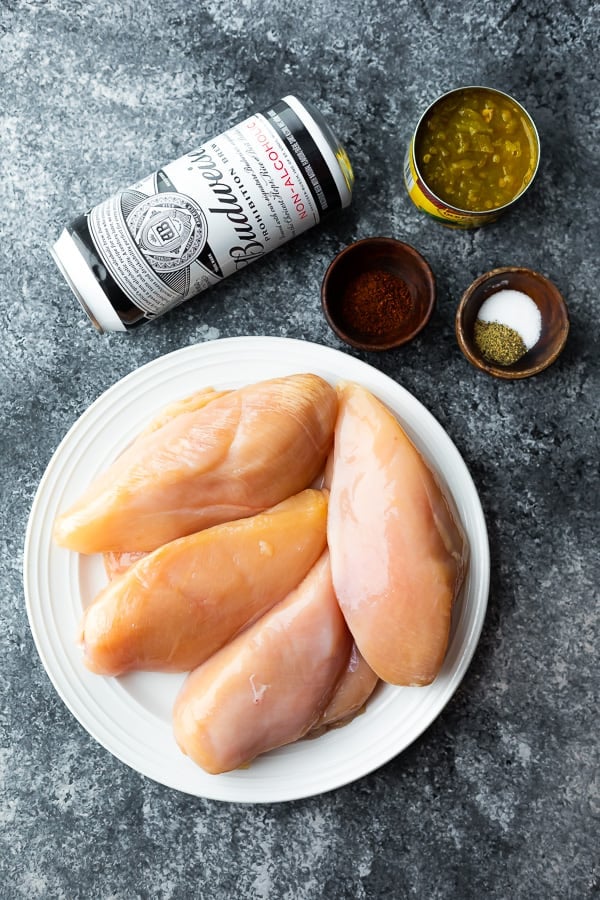 ingredients required to cook beer chicken in the slow cooker