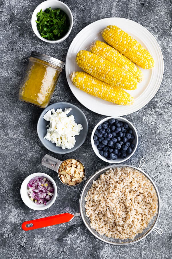 ingredients required for corn barley salad