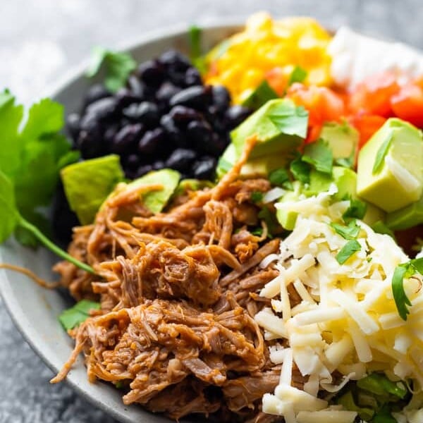 pulled pork burrito bowl