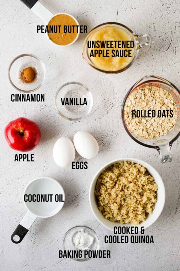 ingredients for quinoa breakfast bars