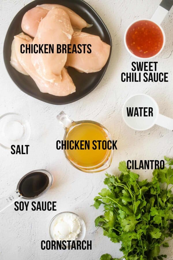 ingredients required to make slow cooker sweet chili chicken