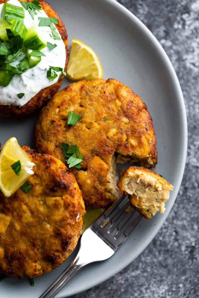 Air Fryer Salmon Patties (Golden + Crispy) - sweetpeasandsaffron.com