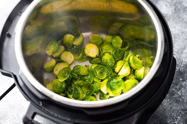 sauteeing brussels sprouts in instant pot