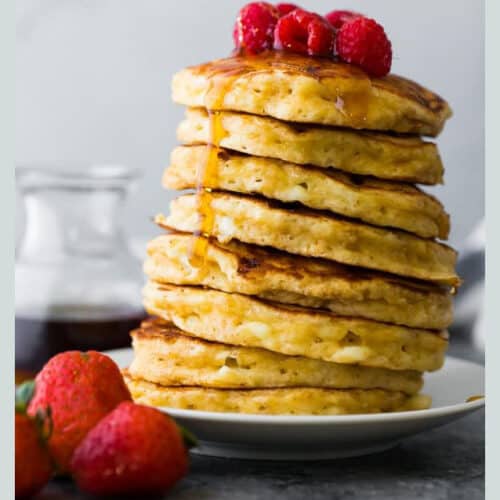 Fluffy Blueberry Pancakes - Sweet Peas and Saffron