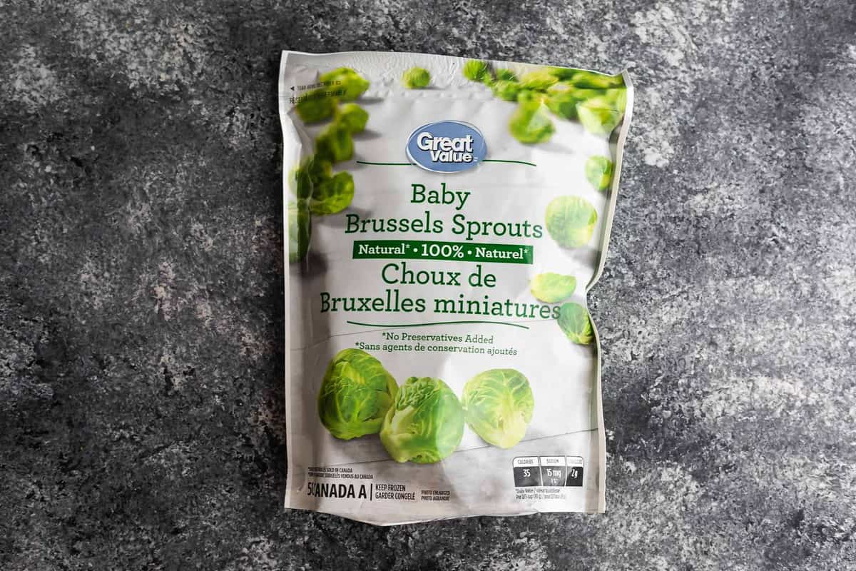 bag of frozen brussels sprouts