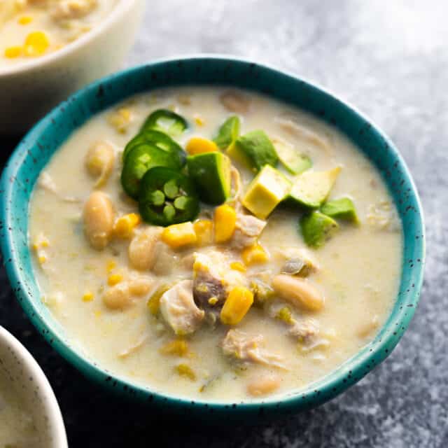 Instant Pot White Chicken Chili - Sweet Peas and Saffron