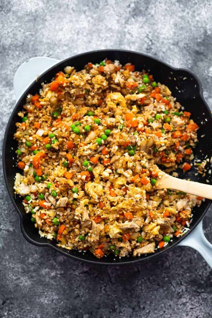 Cauliflower Fried Rice With Cashews Sweet Peas And Saffron